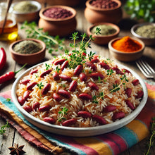 Load image into Gallery viewer, Caribbean Oxtails w/ Rice &amp; Peas Ingredient Box