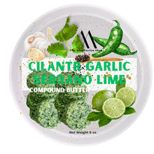 Load image into Gallery viewer, Cilantro Garlic Serrano Lime Compound Butter ™